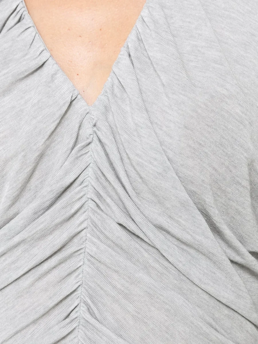 draped TENCEL™ and wool top 6