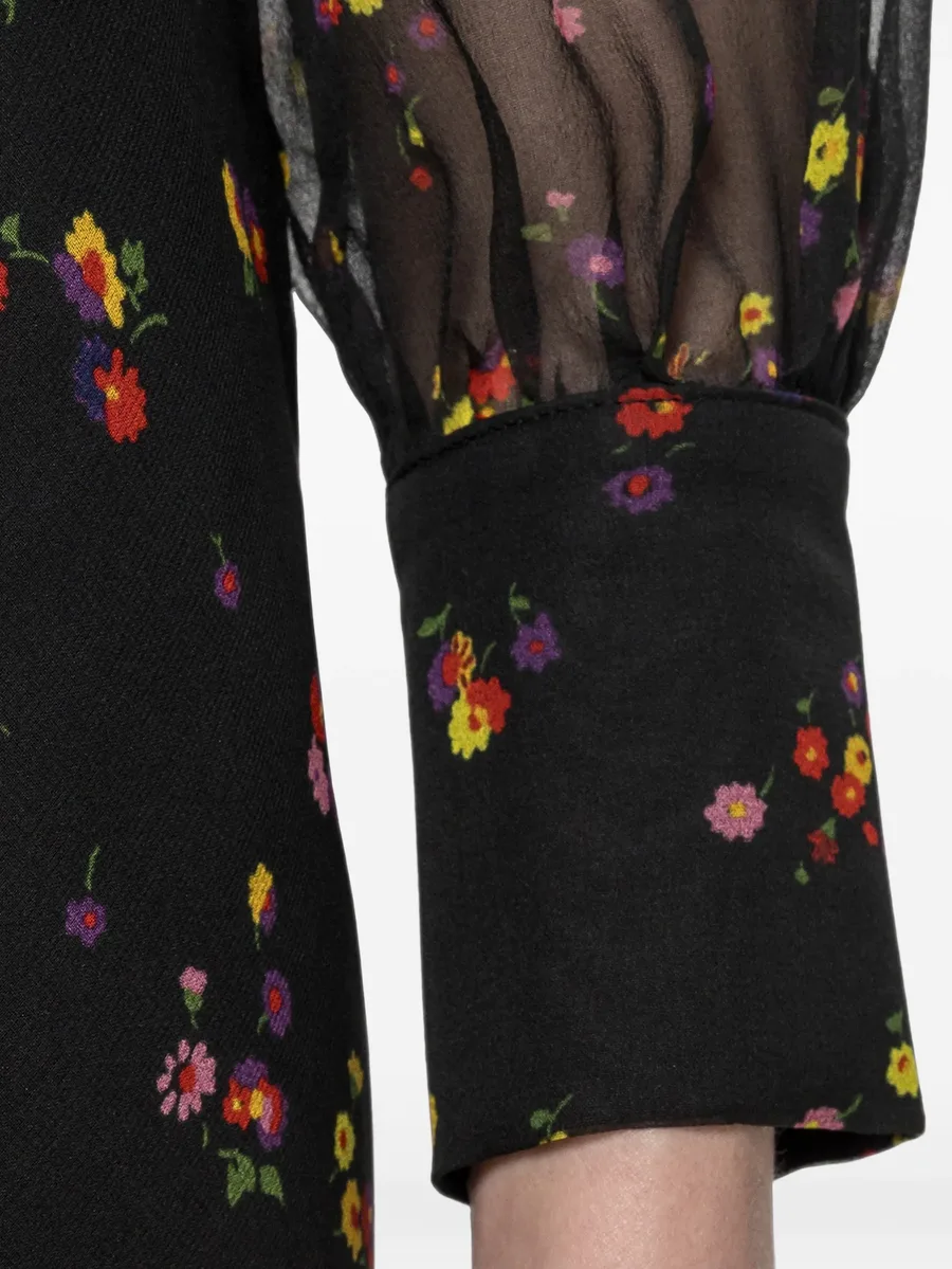floral silk midi dress 5
