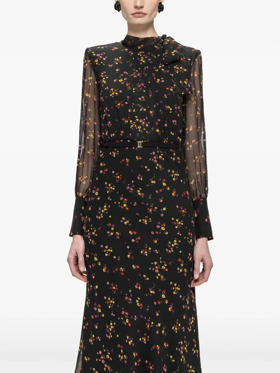 floral silk midi dress 4