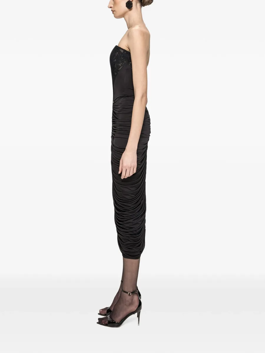 ruched bodycon corset dress 3