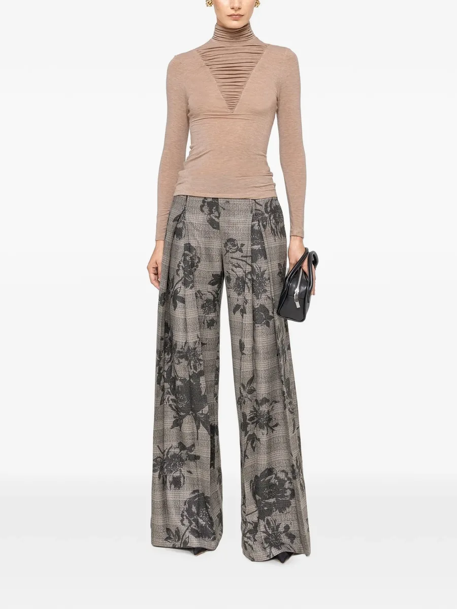 lyocell wool-bland turtleneck top 2