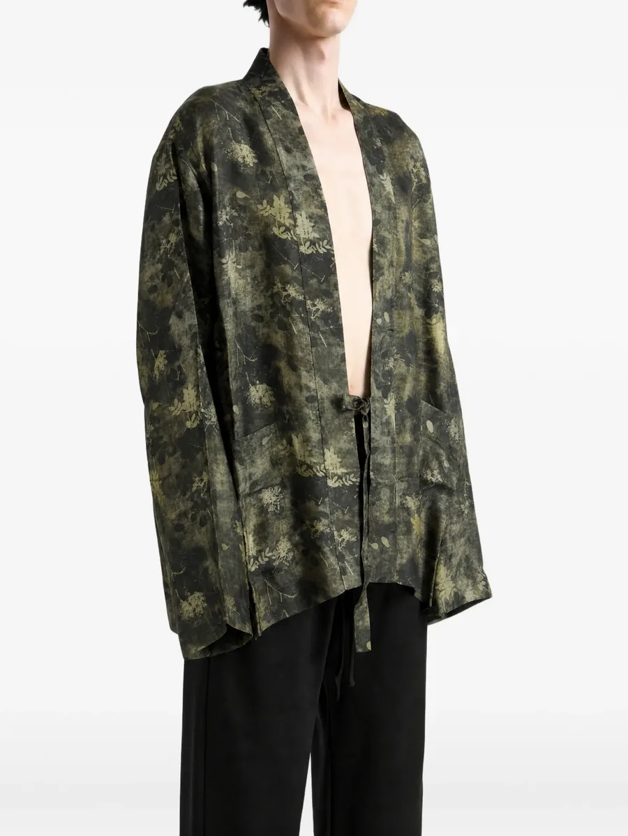 Khloe floral-print tie-fastening jacket 2