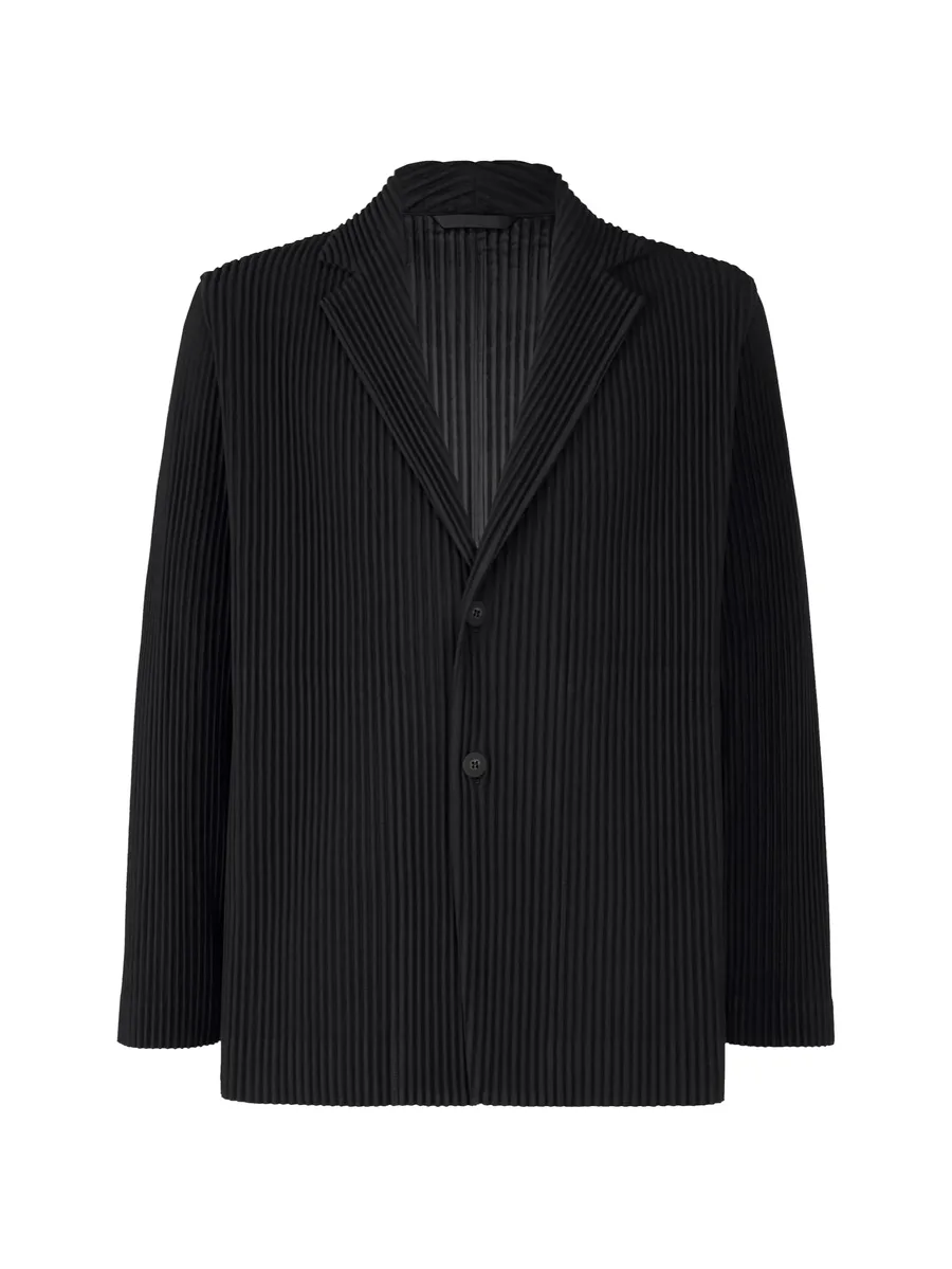 pleated single-breasted blazer 1