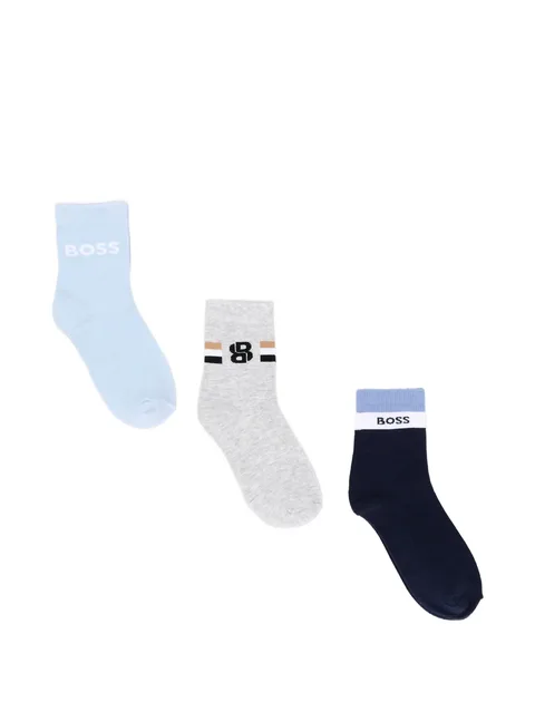 logo-print socks (set of three)