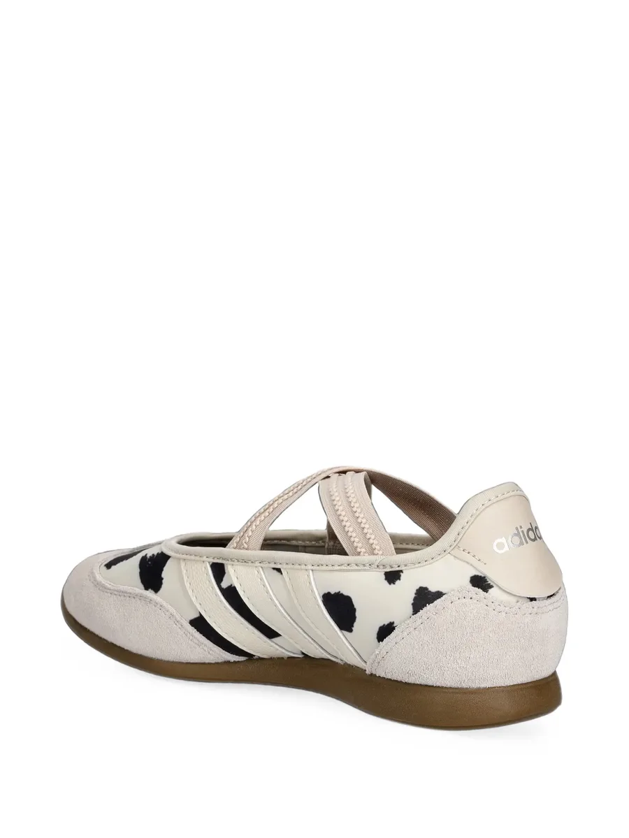 Barreda Mary-Jane cow-print elasticated ballet flats 3