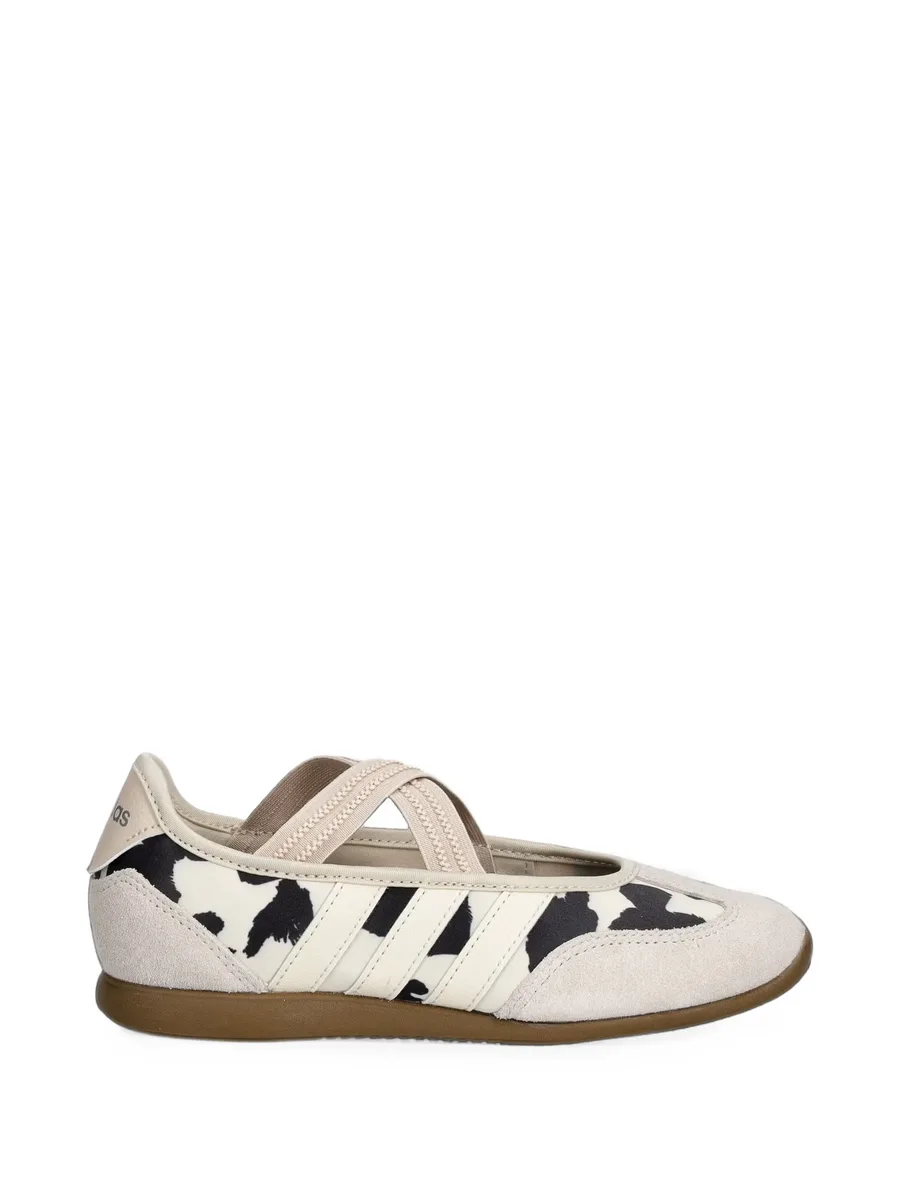 Barreda Mary-Jane cow-print elasticated ballet flats 1