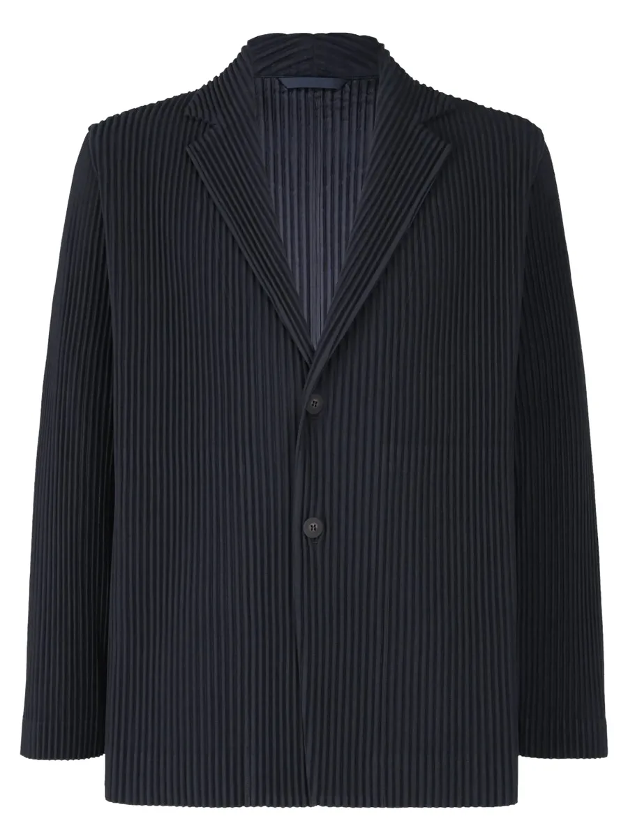 pleated single-breasted blazer 2