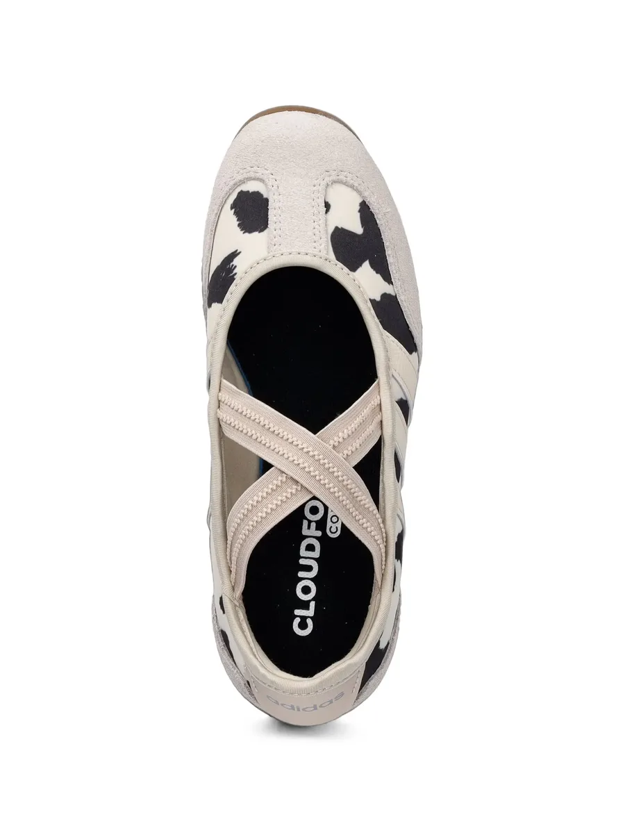 Barreda Mary-Jane cow-print elasticated ballet flats 4