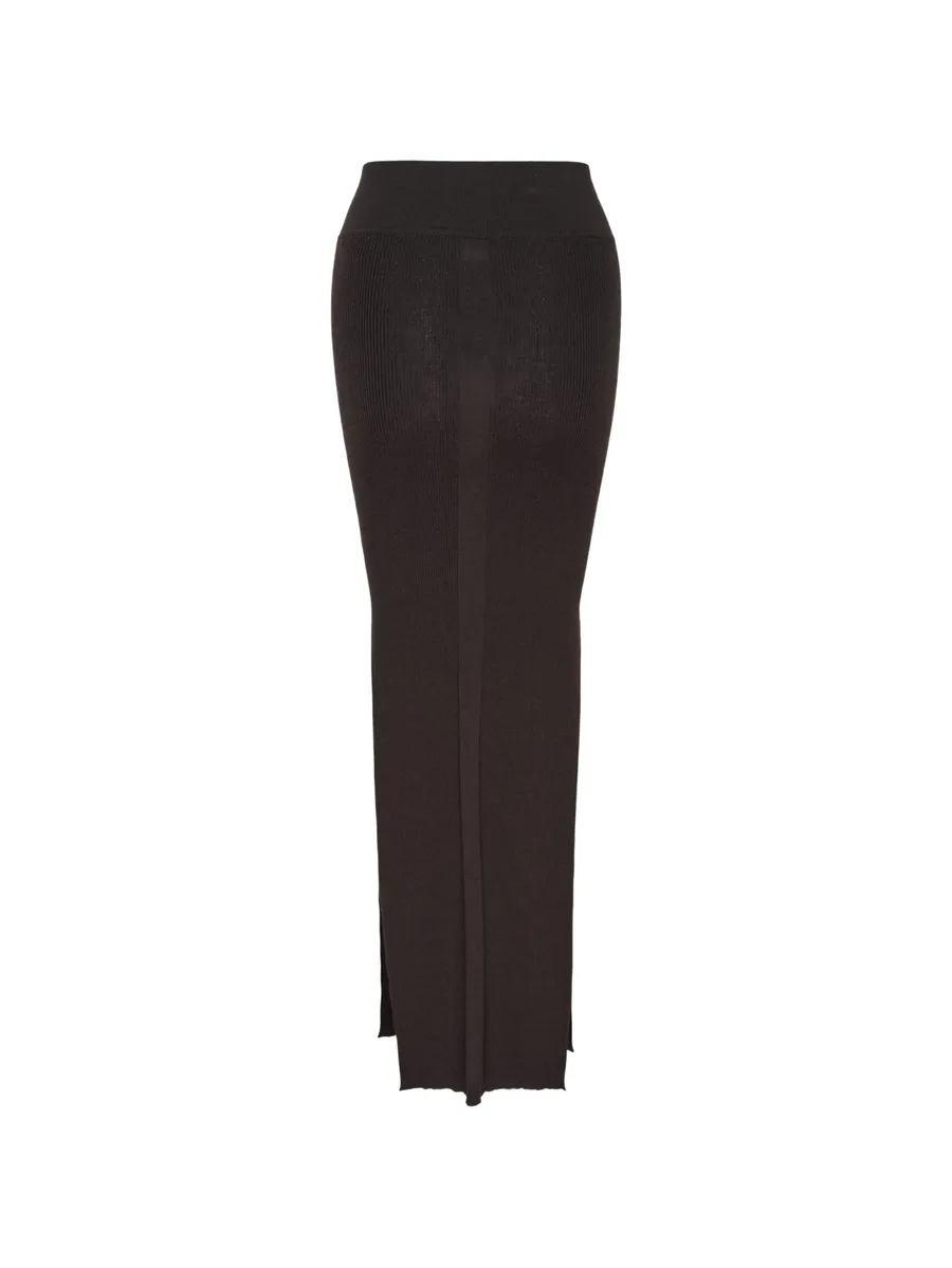ribbed-knit maxi skirt 2
