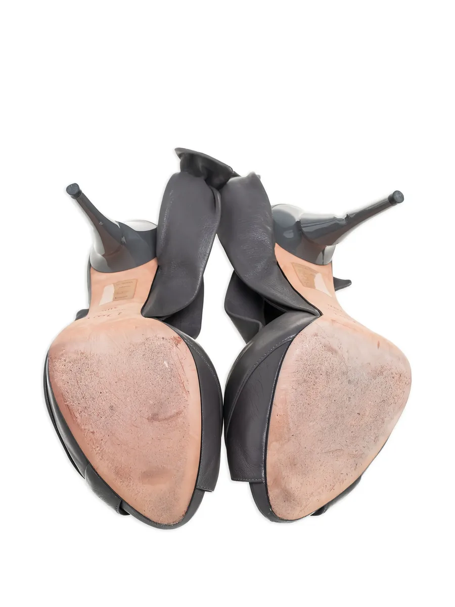 120mm draped-detail sandals 10