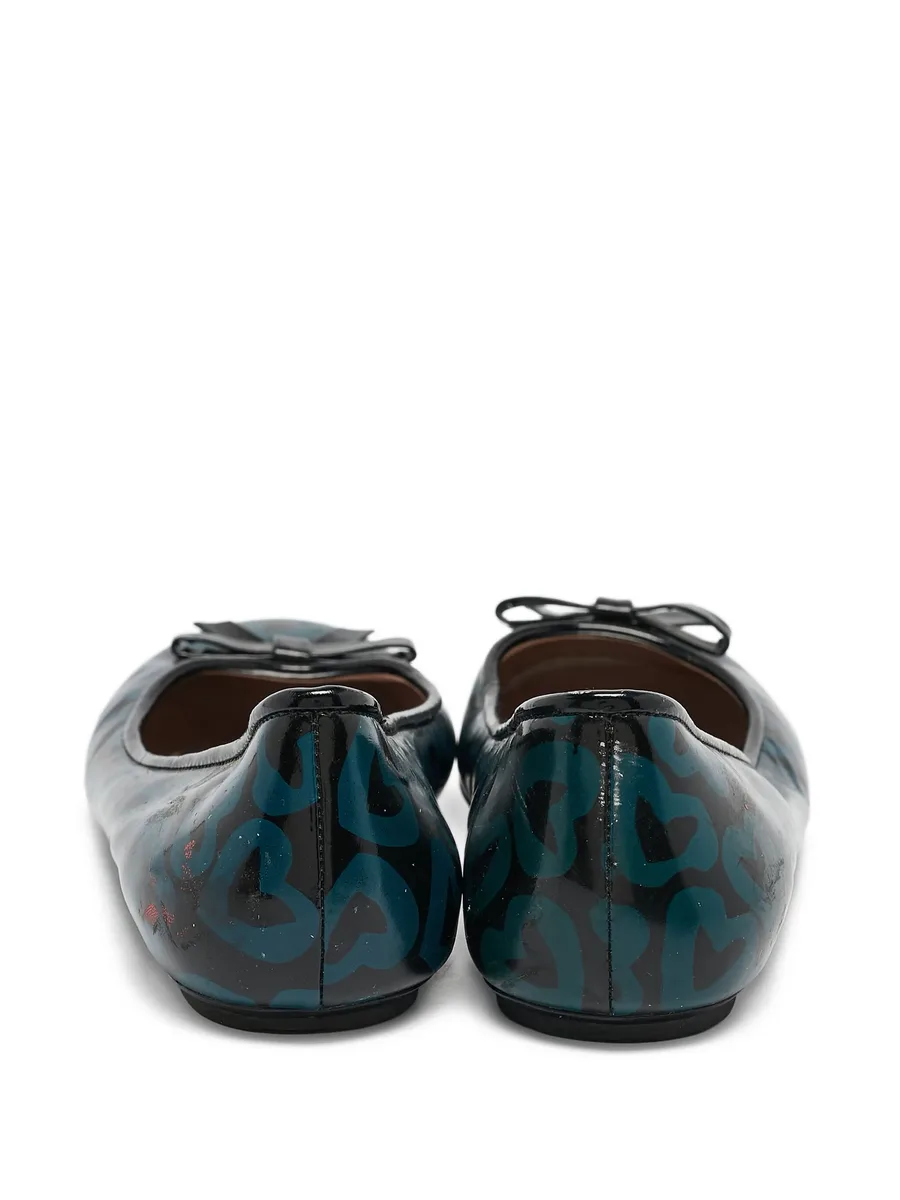 heart-print ballet flats 8