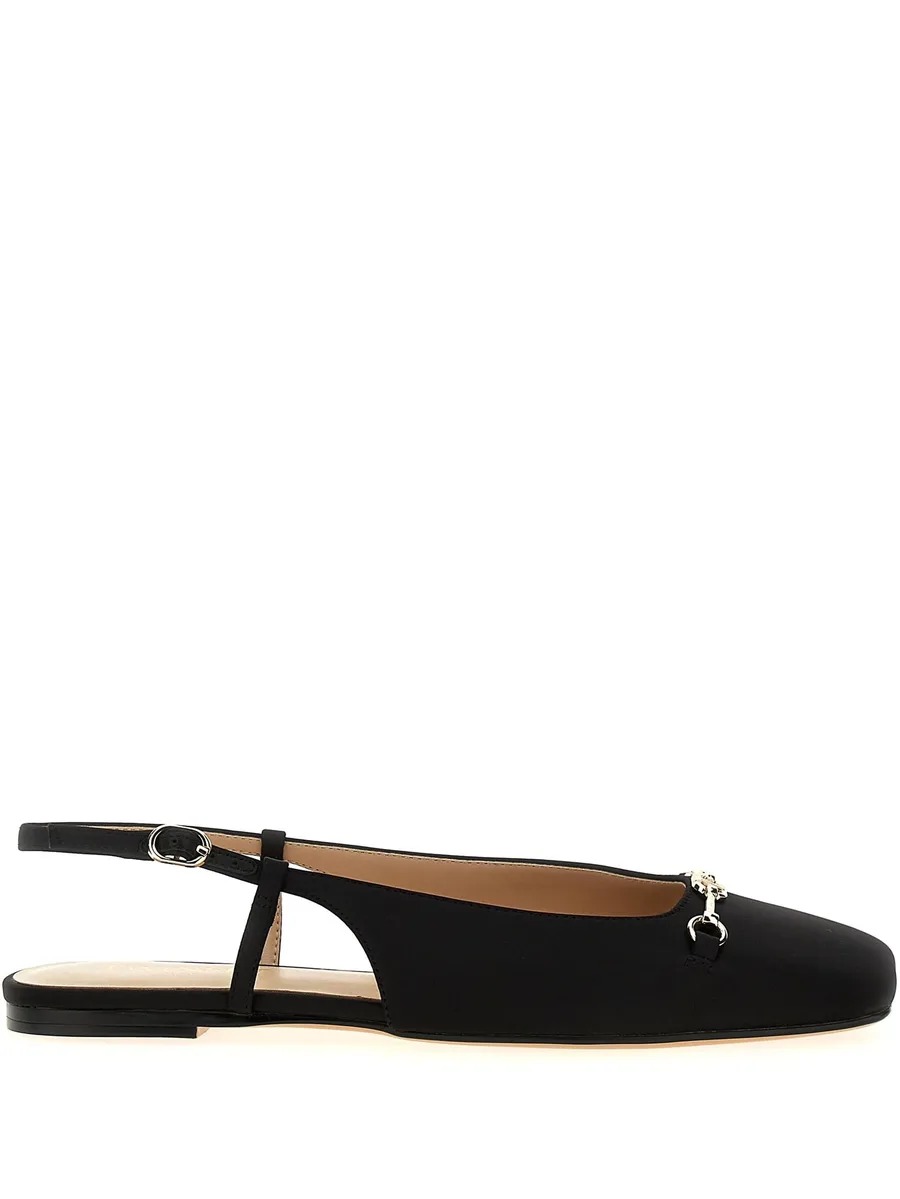 satin slingback flat pumps 1