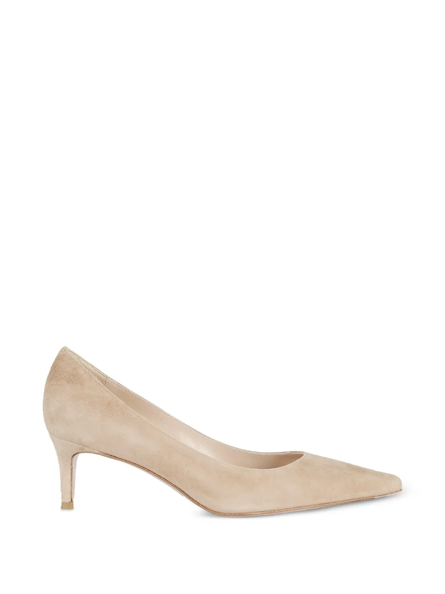 pointed-toe suede pumps 2