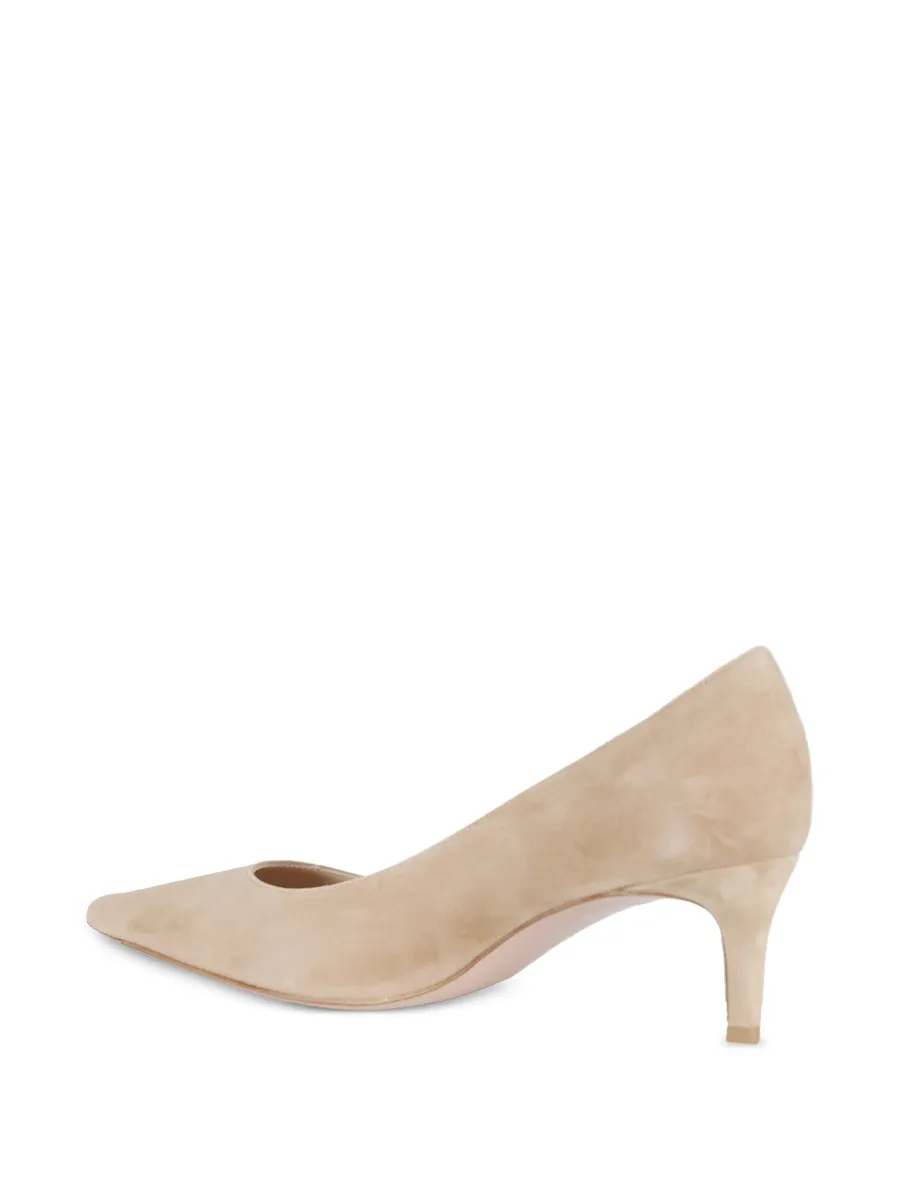 pointed-toe suede pumps 6