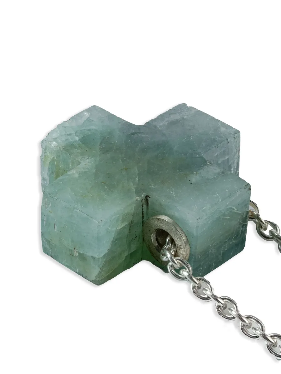 серебряное колье Plus 3