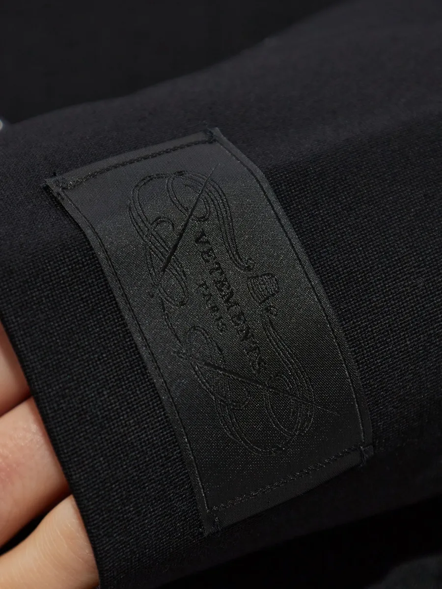 padded-shoulder wool blazer 9