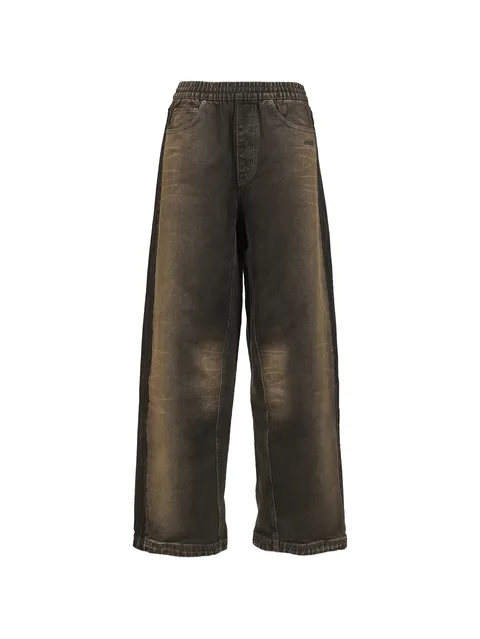 x AVAVAV elasticated-waist wide-leg jeans