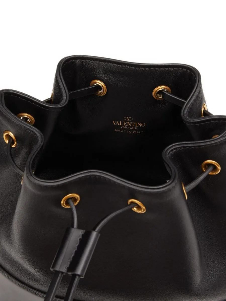 mini Vlogo Signature bucket bag in nappa leather 6