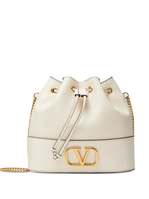 mini VLogo Signature bucket bag in nappa leather