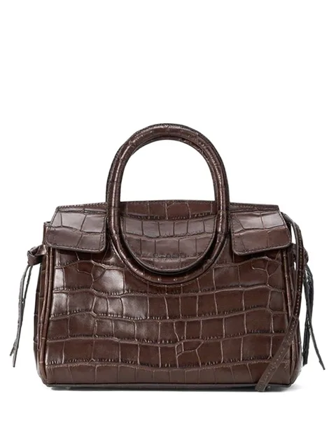 сумка-тоут Mini Maude Carryall с тиснением под кожу крокодила