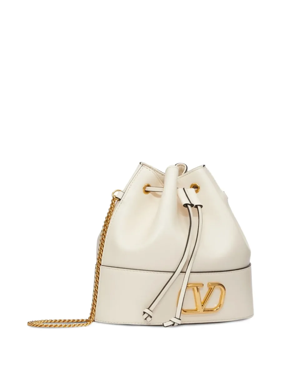 mini VLogo Signature bucket bag in nappa leather 3