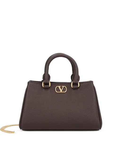 Vlogo signature mini bag in grainy calfskin
