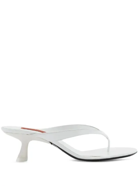 57mm Beep Thong leather heeled sandals