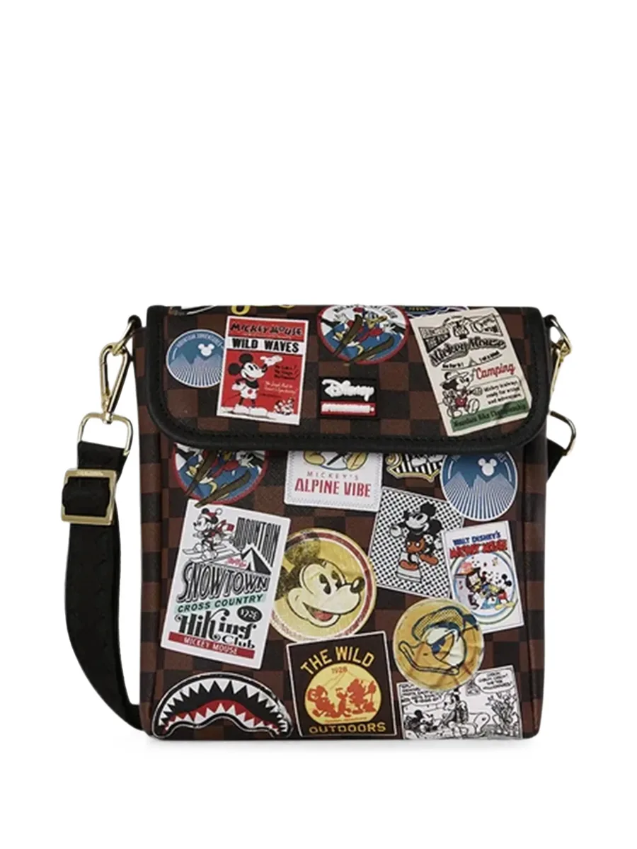 x Disney check-pattern patch shoulder bag 2