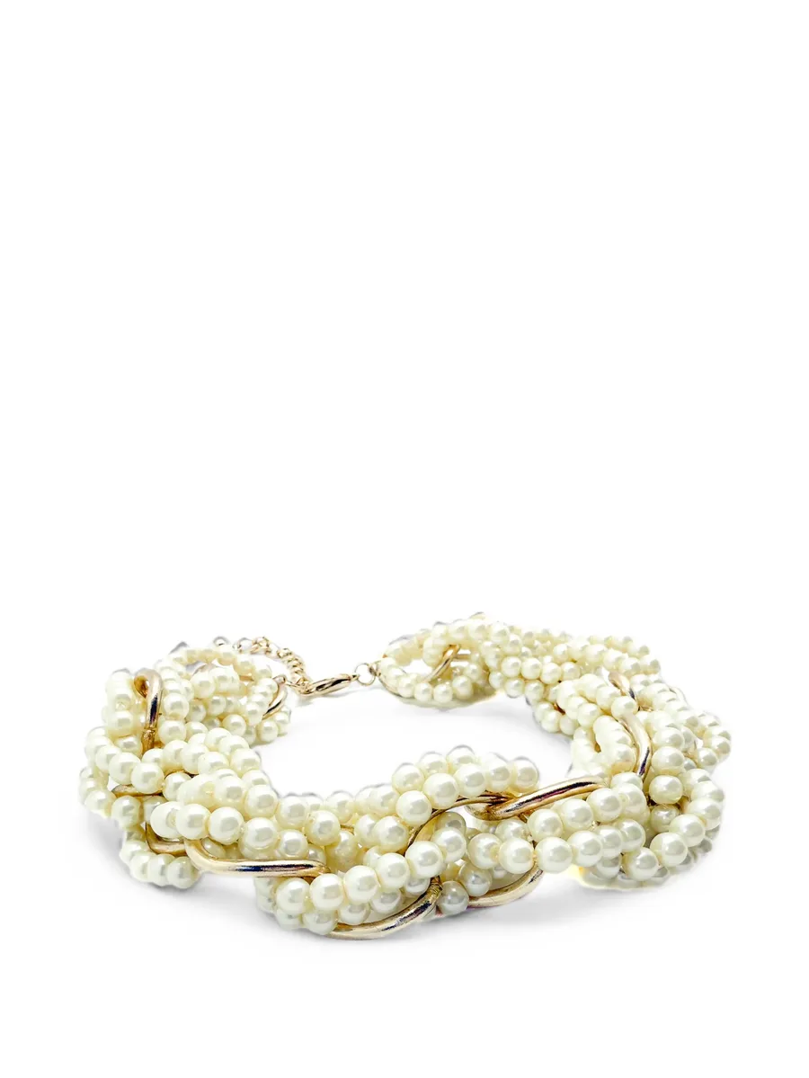 2010s faux-pearl twisted necklace 2