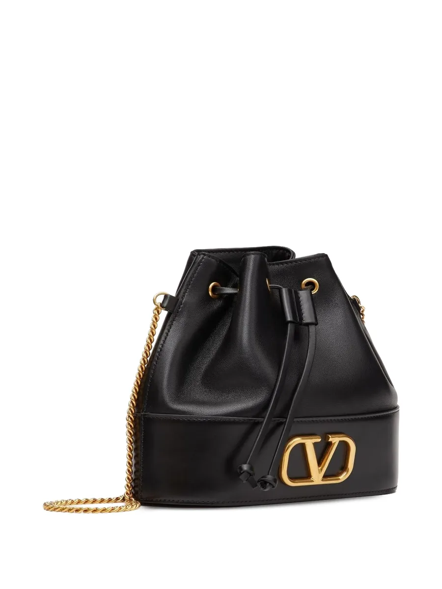 mini Vlogo Signature bucket bag in nappa leather 3