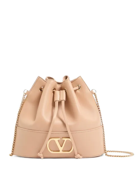 VLogo Signature leather shoulder bag