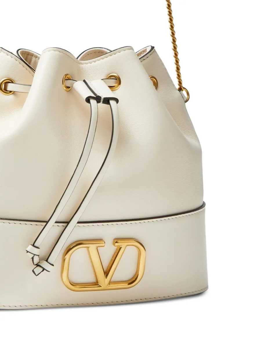 mini VLogo Signature bucket bag in nappa leather 6