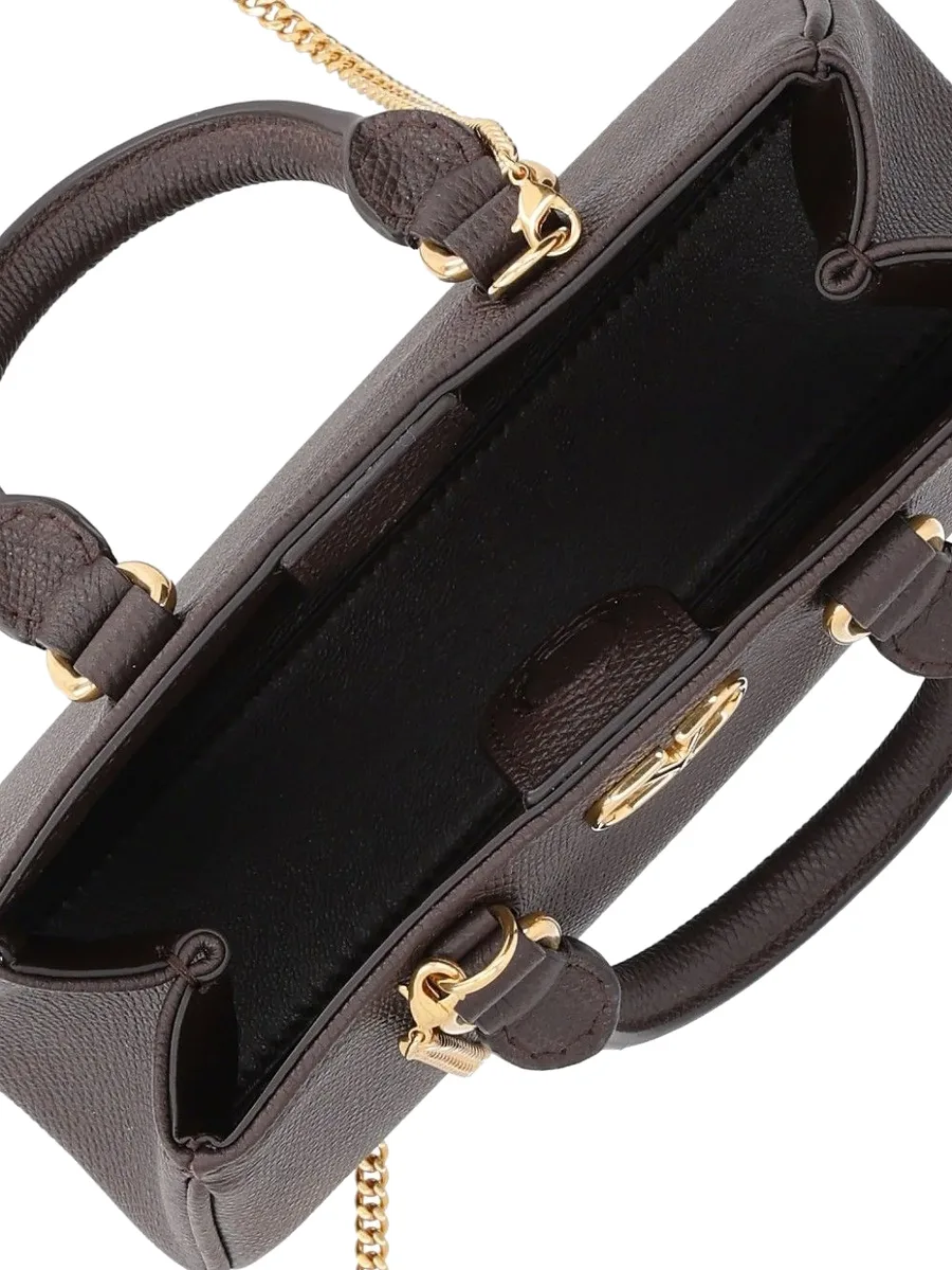 Vlogo signature mini bag in grainy calfskin 4