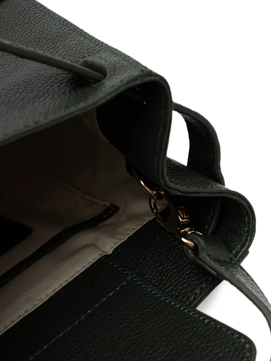 pebbled leather turn-lock backpack 4