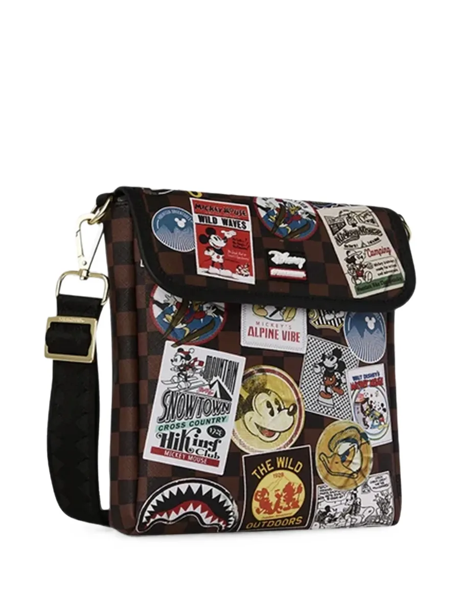x Disney check-pattern patch shoulder bag 3