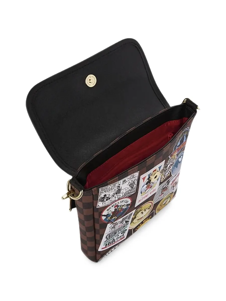x Disney check-pattern patch shoulder bag 4