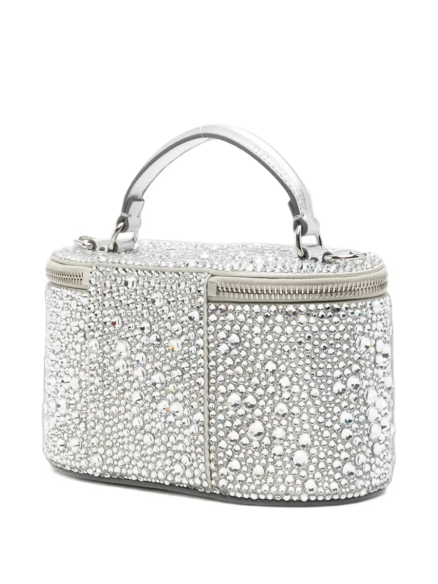 VLogo Signature crystal-embellished vanity case mini bag 3