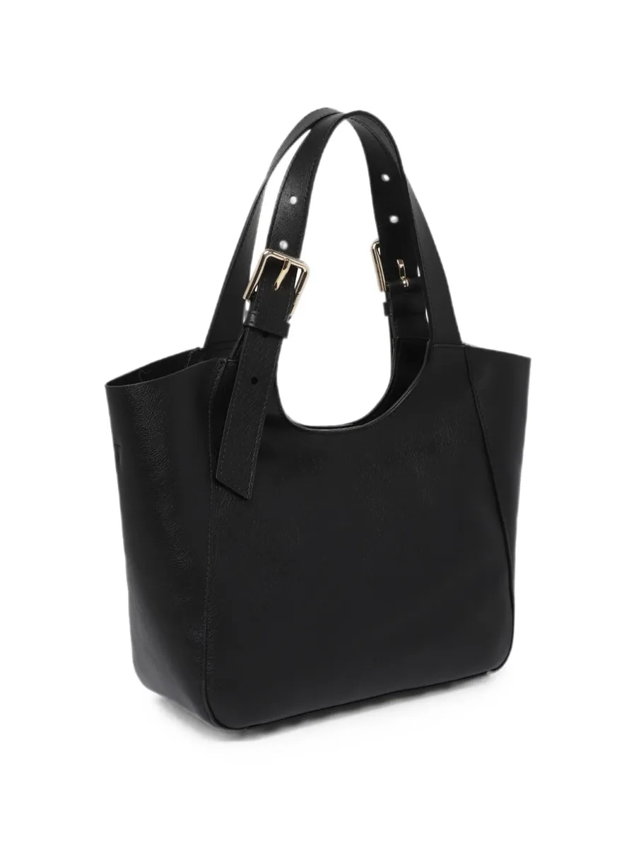 buckle-detail leather shoulder bag 3