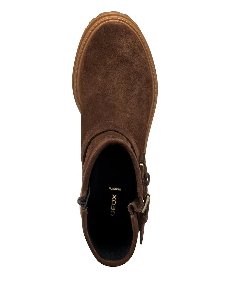 buckle-embellishment suede boots 7