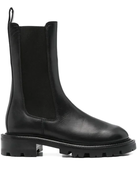 40mm elastic-panelled round -toe boots