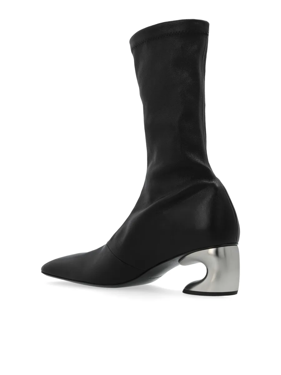 60mm contrast-heel ankle boots 10
