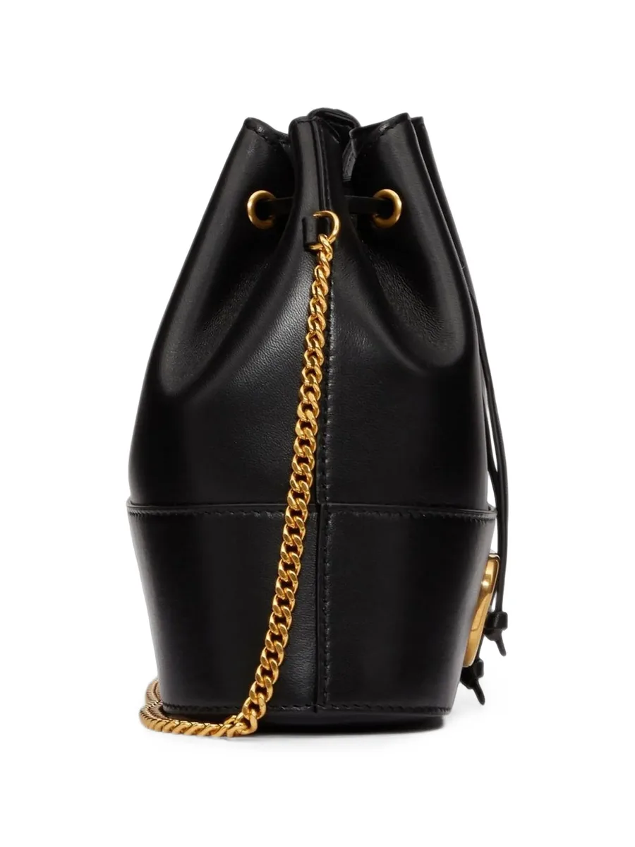 mini Vlogo Signature bucket bag in nappa leather 4