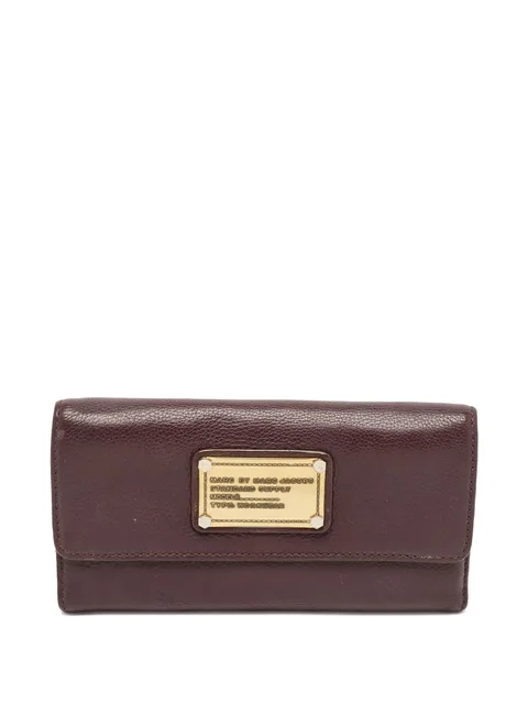 pre-owned Marc leather continental wallet