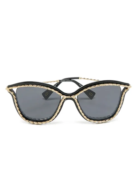 cat-eye rope-detailed sunglasses