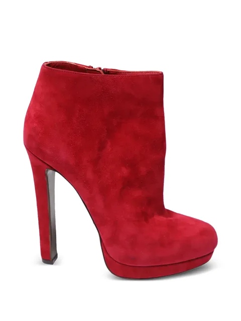 suede platform ankle boots