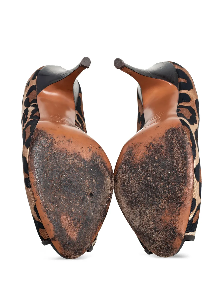 105mm leopard-print pumps 7