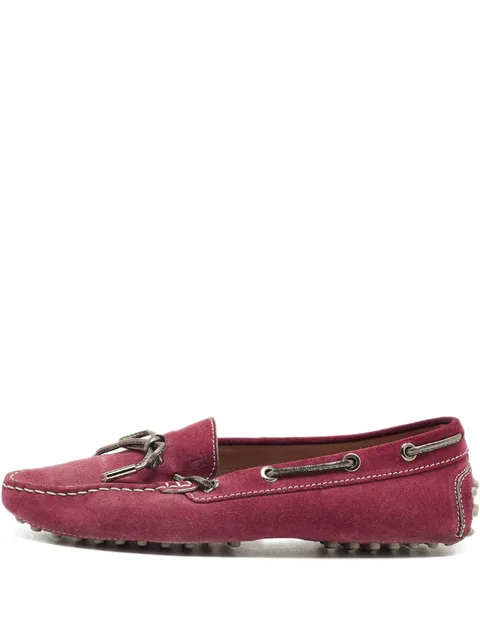 Gommino suede loafers