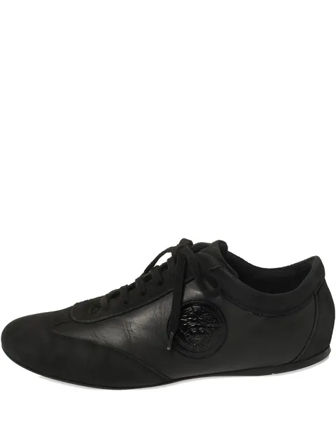 Medusa Head leather sneakers