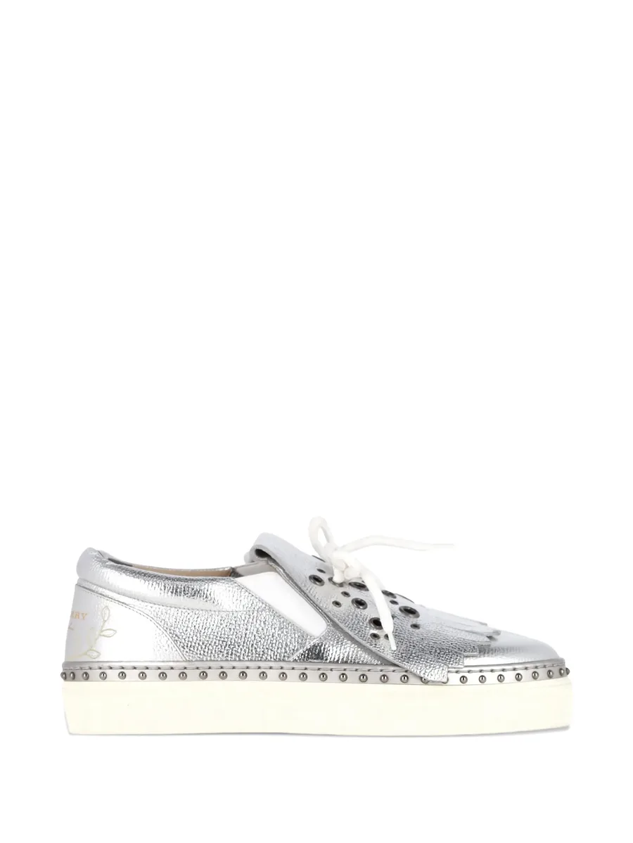 Kiltie fringe detail slip-on sneakers 1