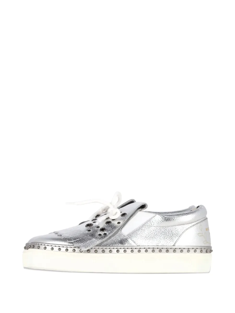 Kiltie fringe detail slip-on sneakers 10